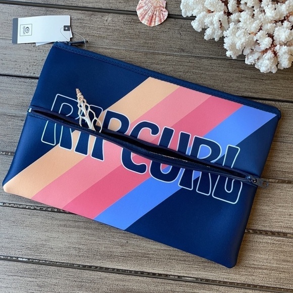 🔆RIP CURL🔆SCHOOL BOAT POOL BEACH LAP TOP TRAVEL BAG - Picture 4 of 7